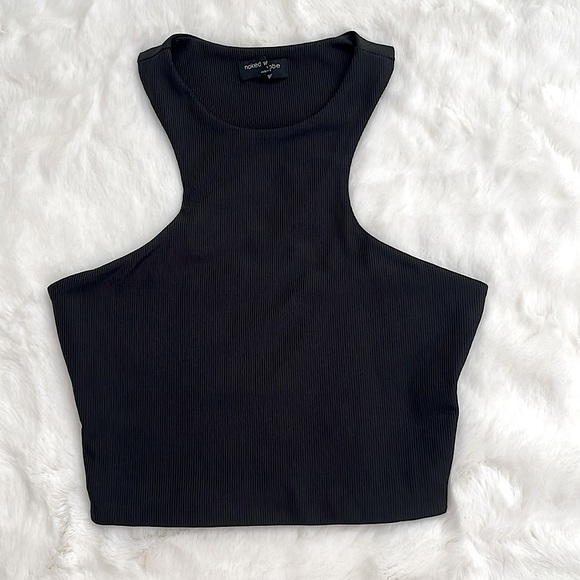 Naked Wardrobe Cropped Top Black - Picture 1 of 2